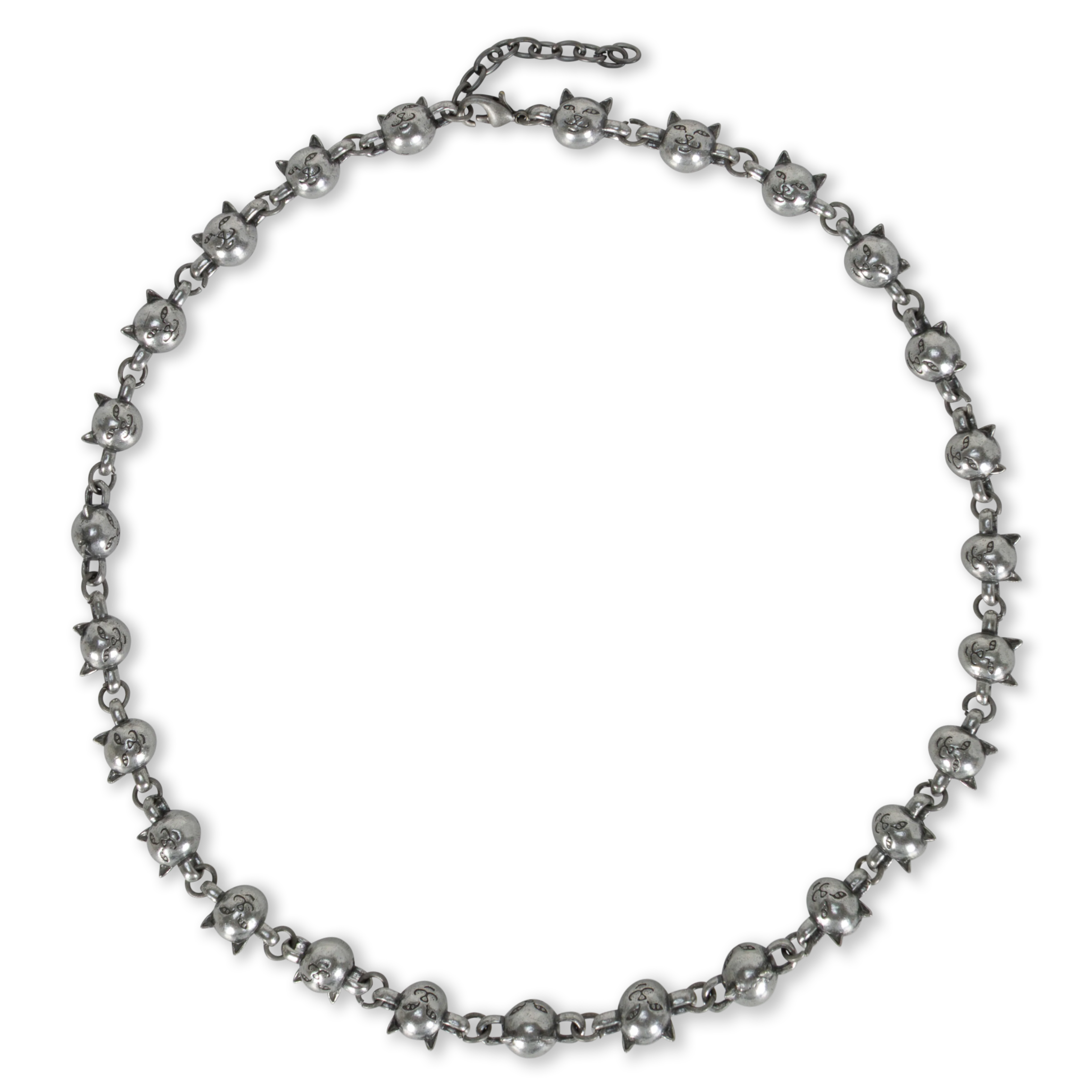 Image of Lord Nermal Ball and Chain Necklace (Silver)