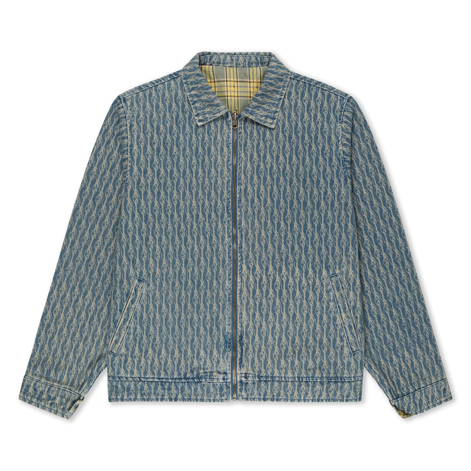 Image of Western Roads Reversible Work Jacket (Medium Wash)