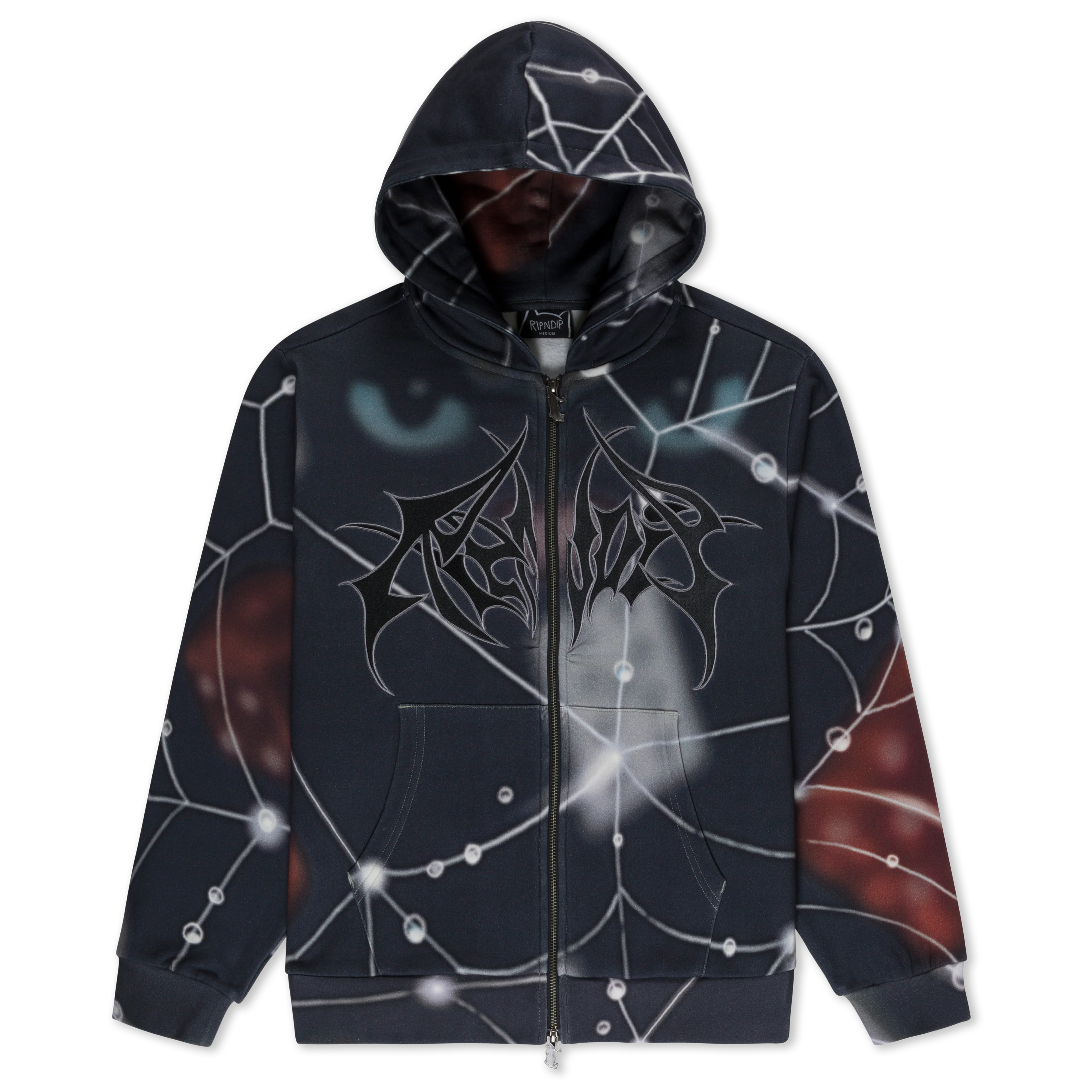 Image of Redemption Zip Up Hoodie (Black Multi)
