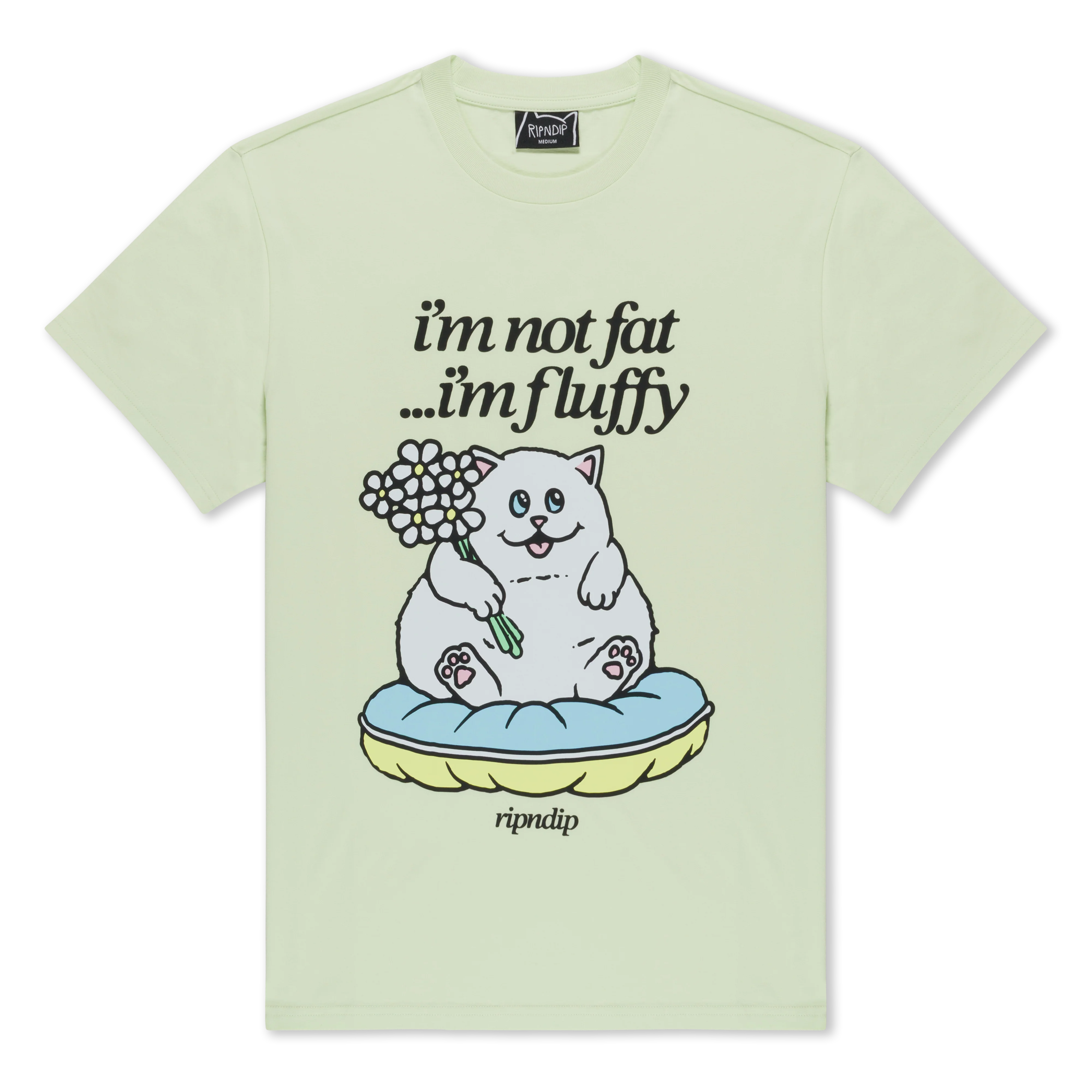 Image of Fluffy Baby Tee (Light Lime)