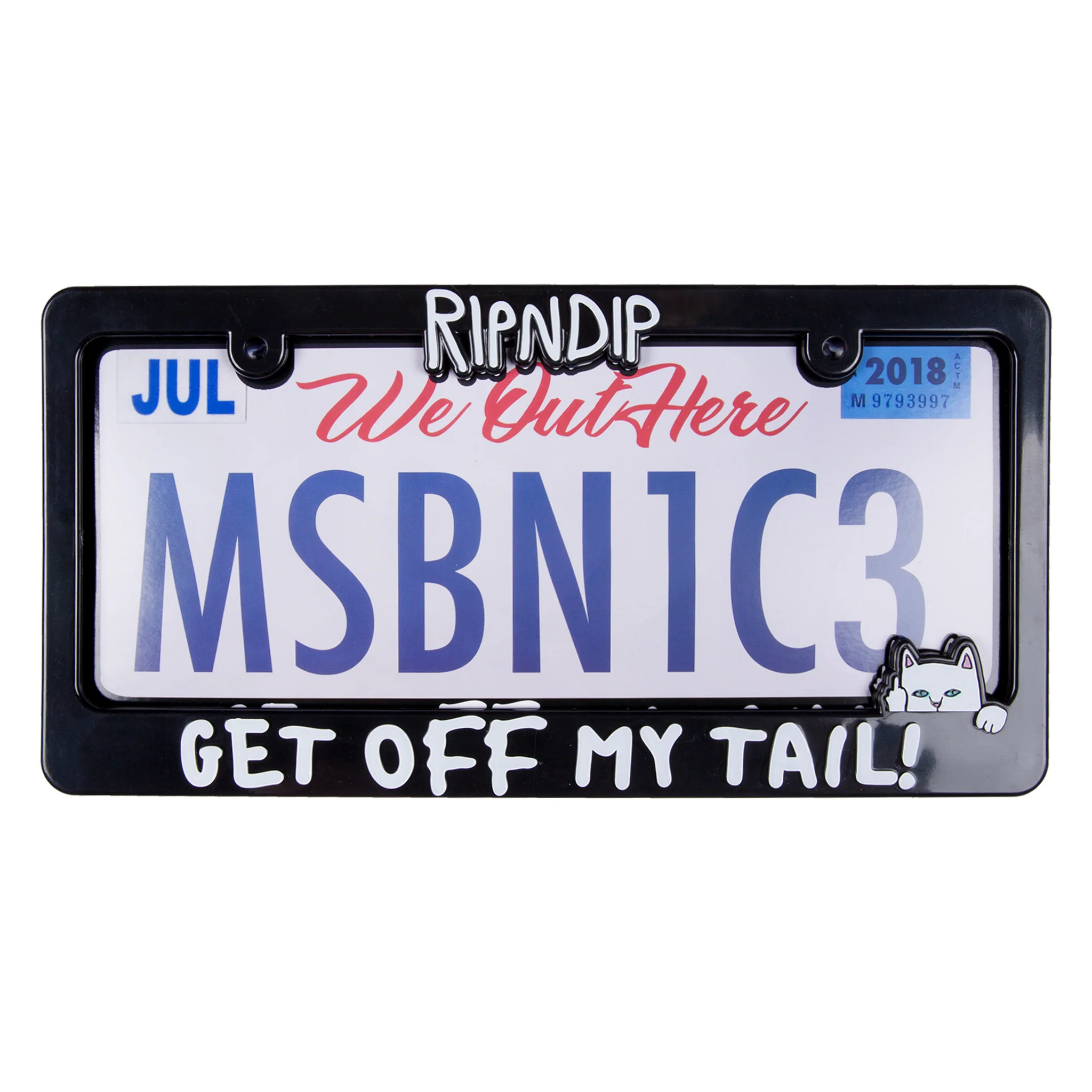 Image of Tailgate License Plate Frame (Black)