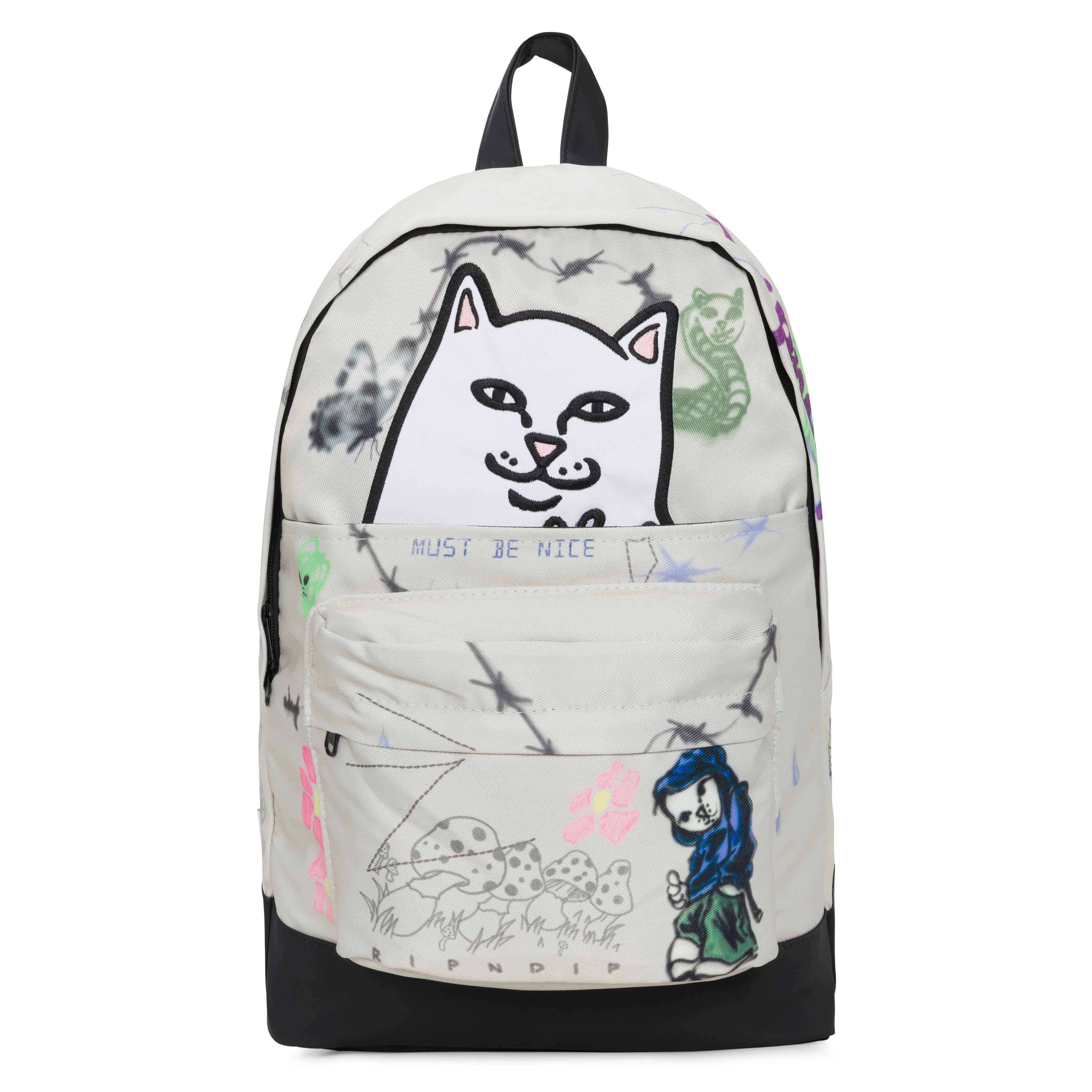 Image of Goosebumps Velcro Backpack (Bone)