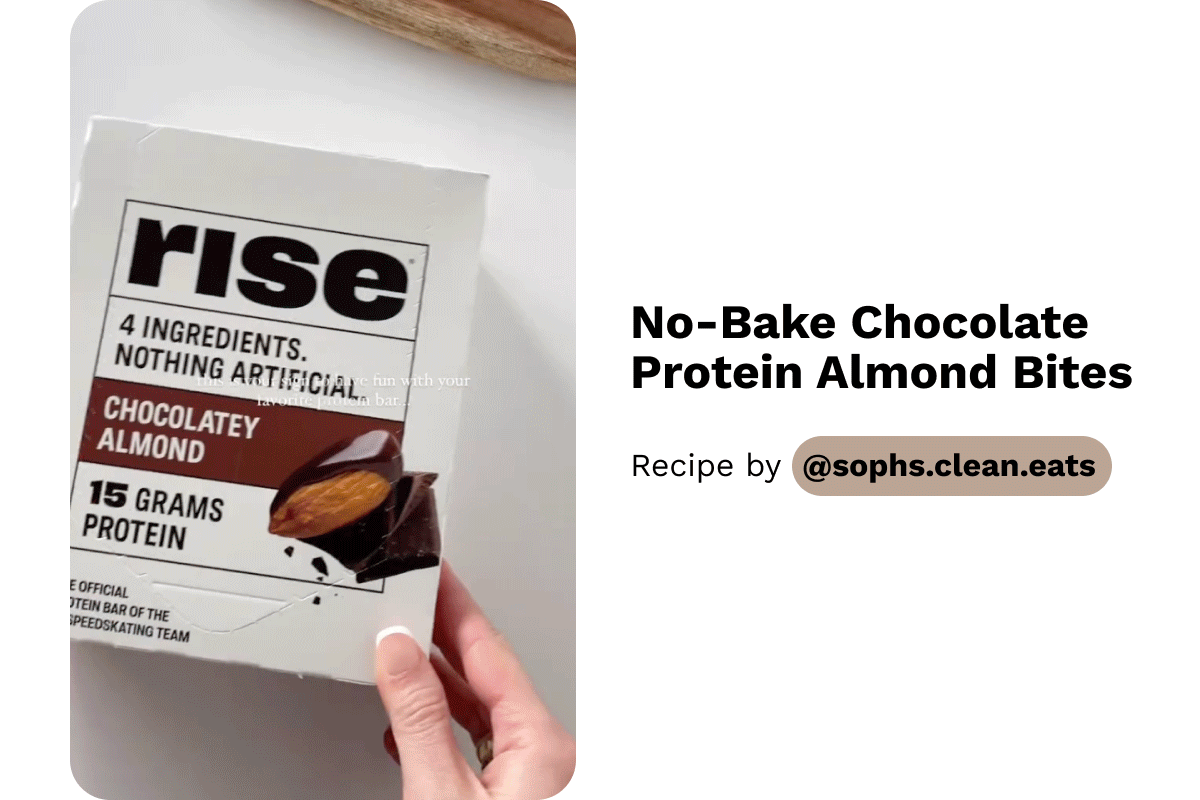 No-Bake Chocolate Protein Almond Bites