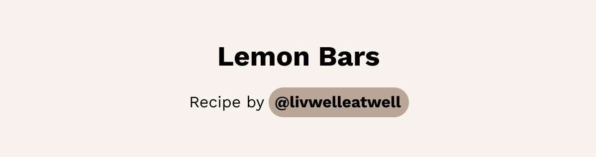 Lemon Bars