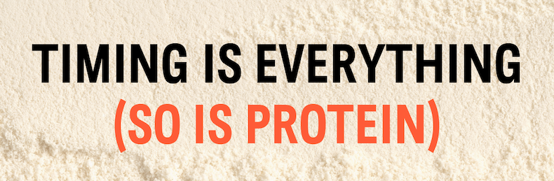 Timing is Everything (So is Protein)