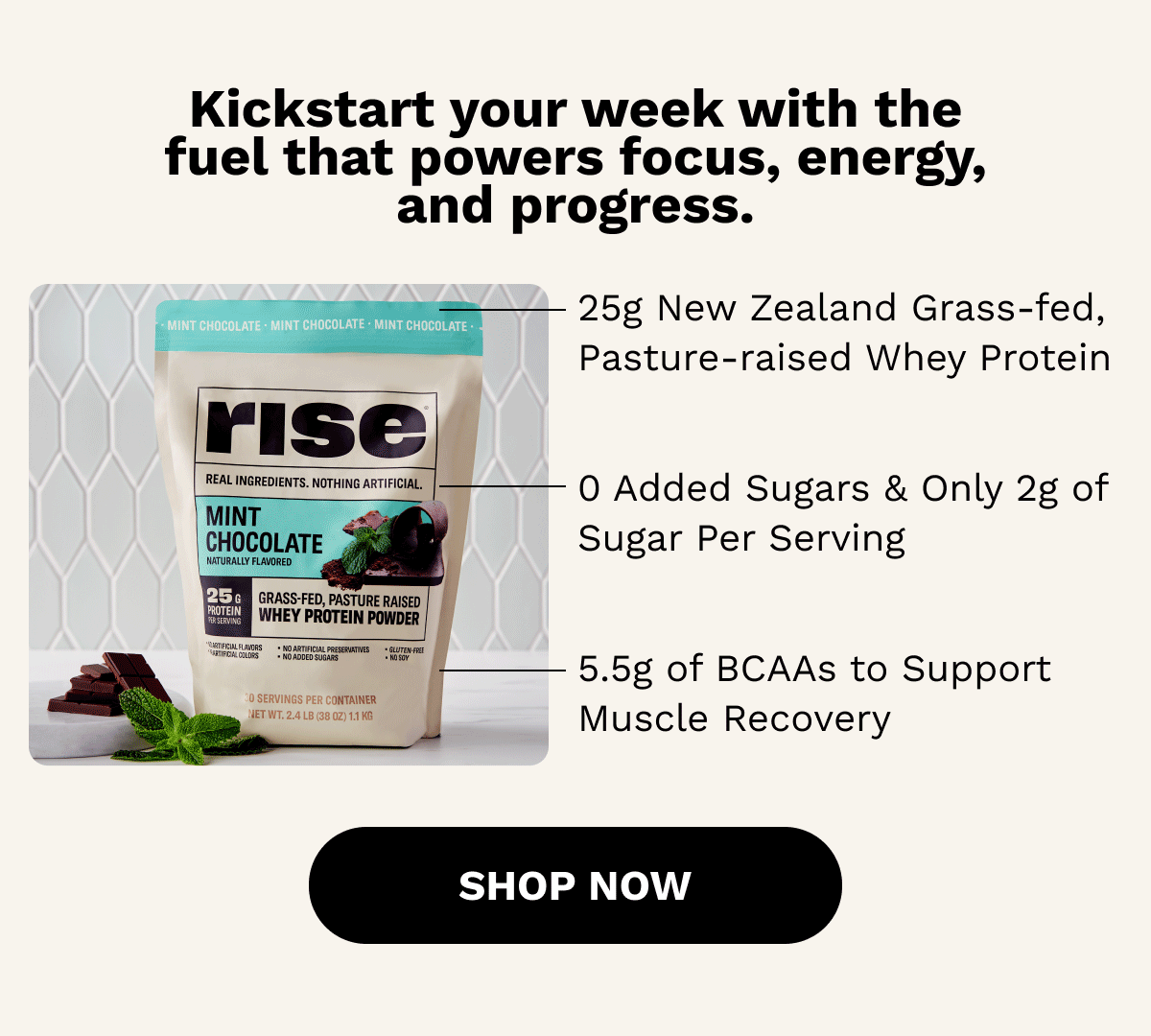 Kickstart your week with the fuel that powers focus, energy, and progress.