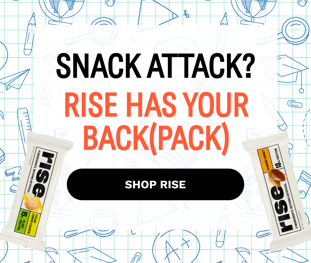 Snack Attack? Rise has your Back(pack)