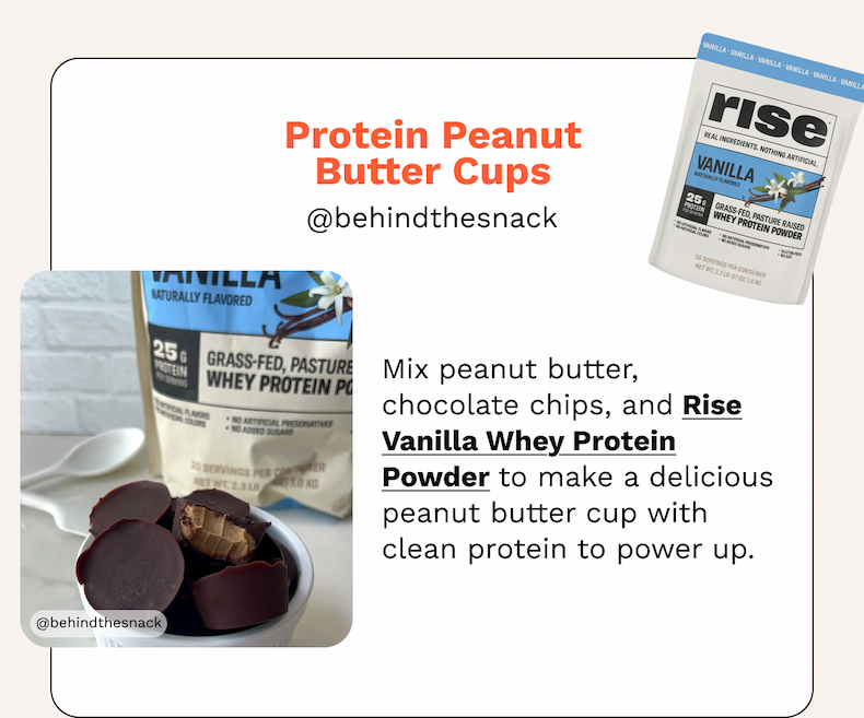 Protein Peanut Butter Cups by @behindthesnack