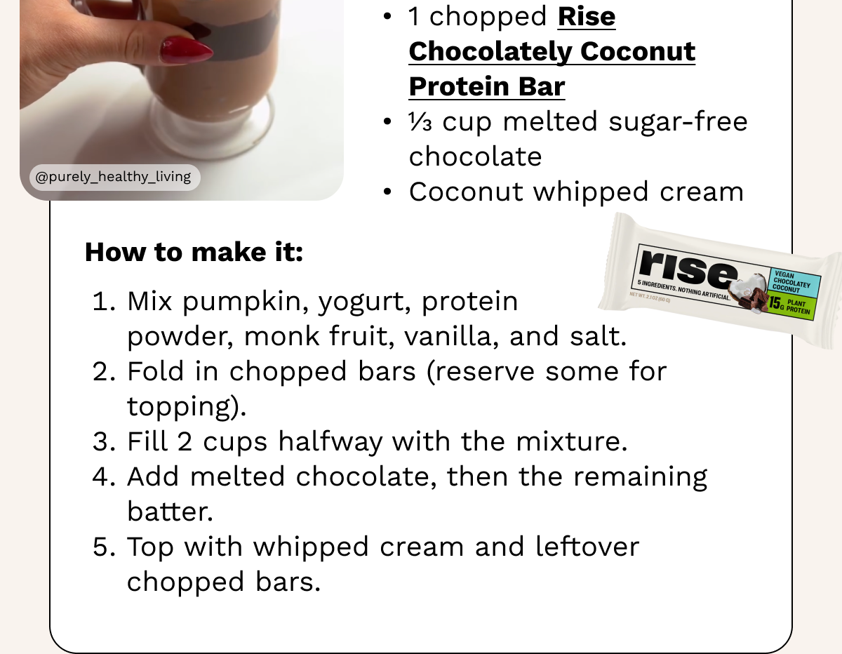 Rise Chocolately Coconut Protein Bar