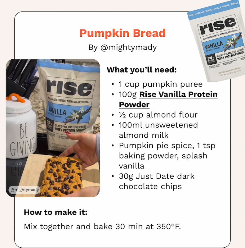 Rise Vanilla Protein Powder