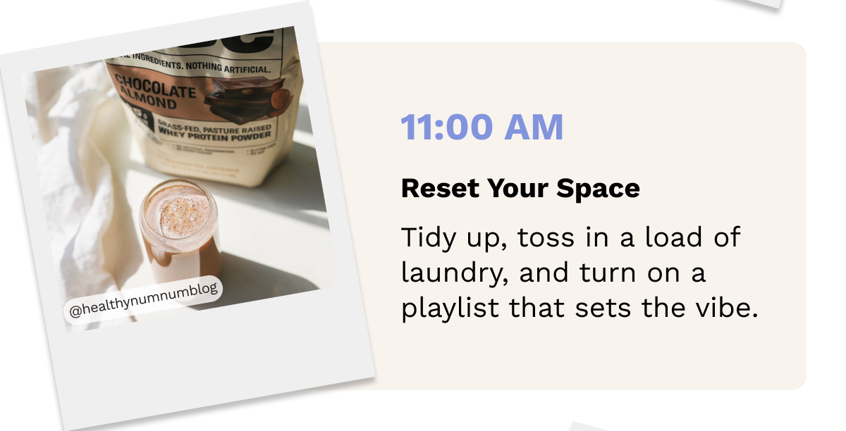 11:00 AM Reset Your Space
