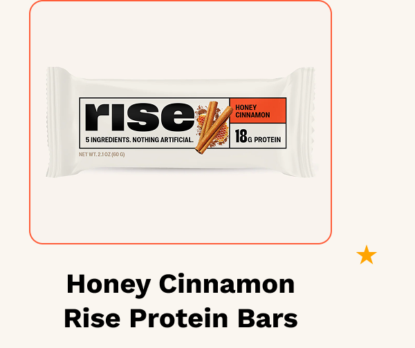 Honey Cinnamon Rise Protein Bars