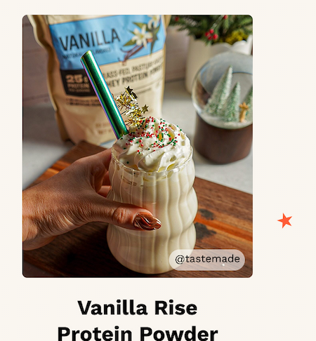 Vanilla Rise Protein Powder