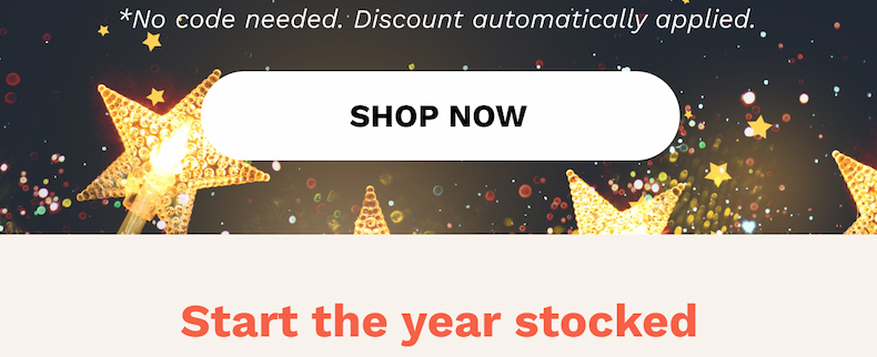 Start the year stocked