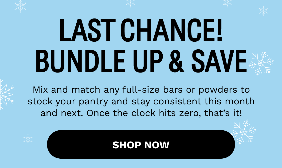 LAST CHANCE!  Bundle Up & Save