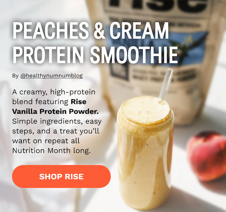 Peaches & Cream Protein Smoothie
