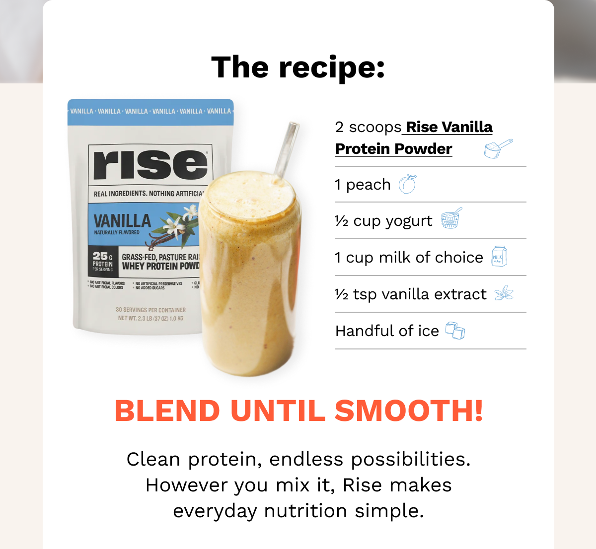 The recipe: