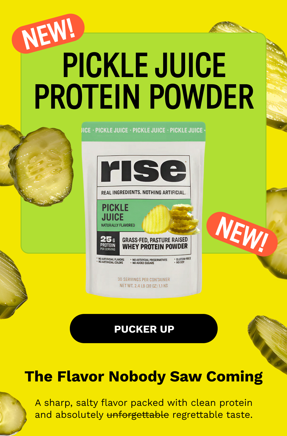 NEW! Pickle Juice Protein Powder