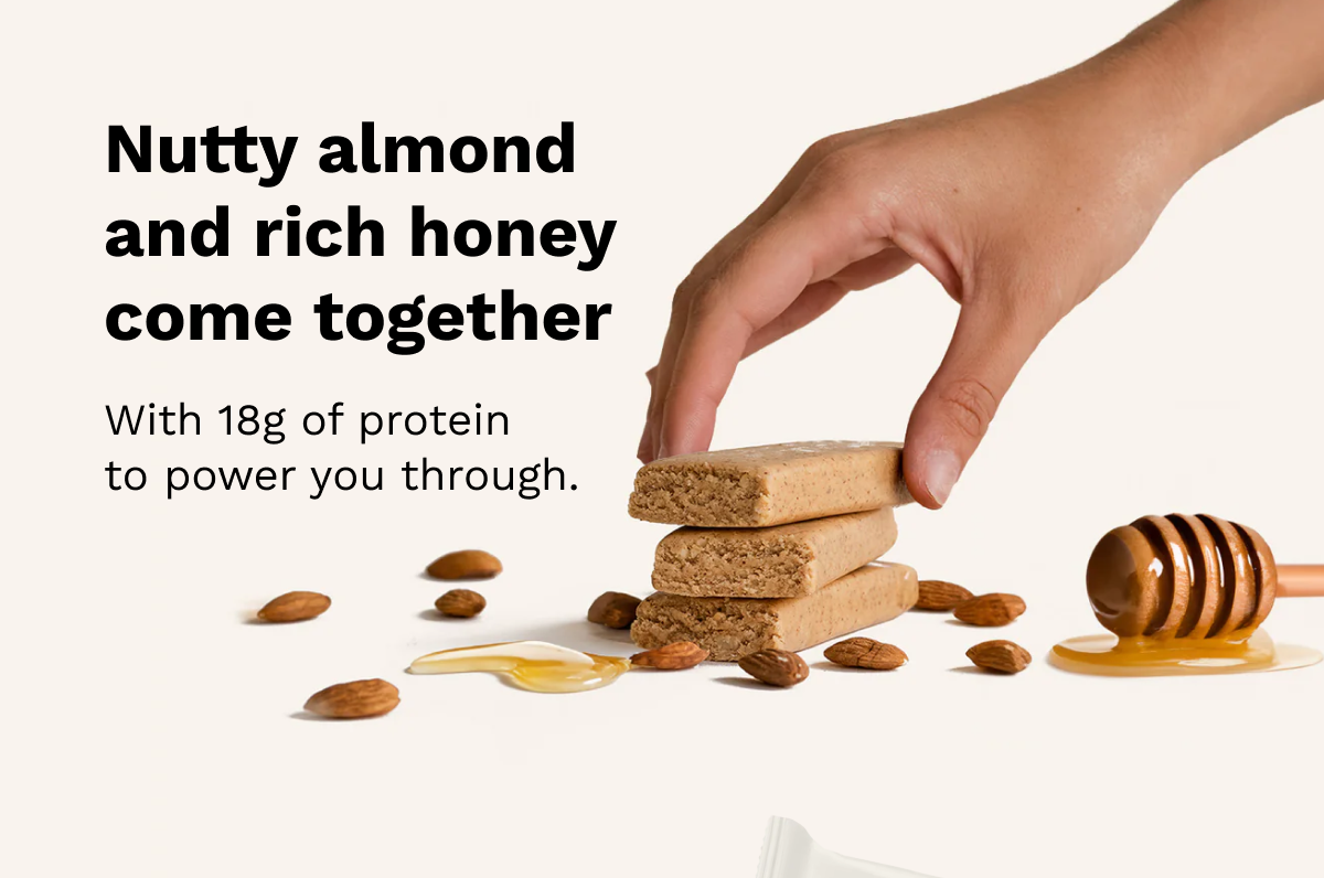 Nutty almond and rich honey come together
