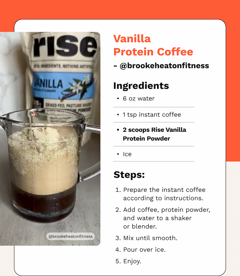 Vanilla Protein Coffee