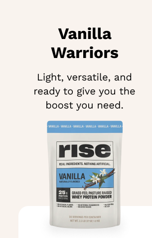 Vanilla Warriors. Light, versatile, and ready to give you the boost you need.