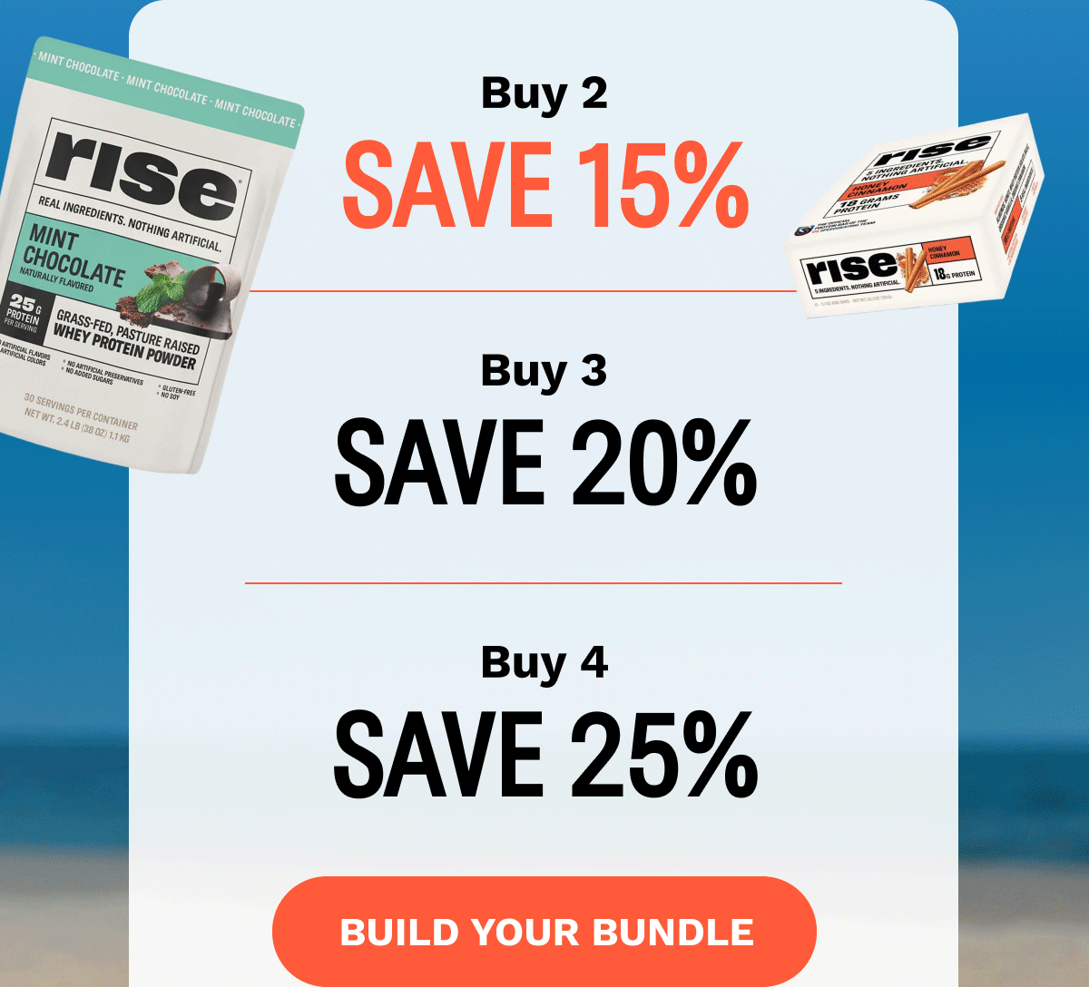 Buy 2, Save 15% Buy 3, Save 20% Buy 4, Save 25%