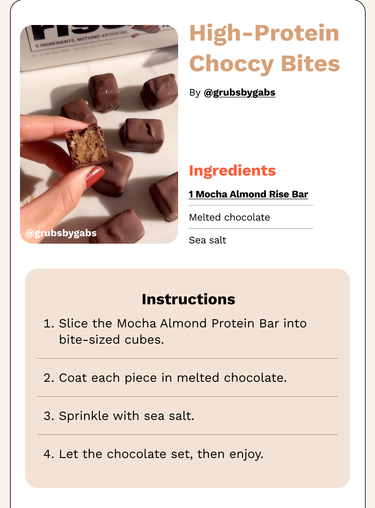 High-Protein Choccy Bites