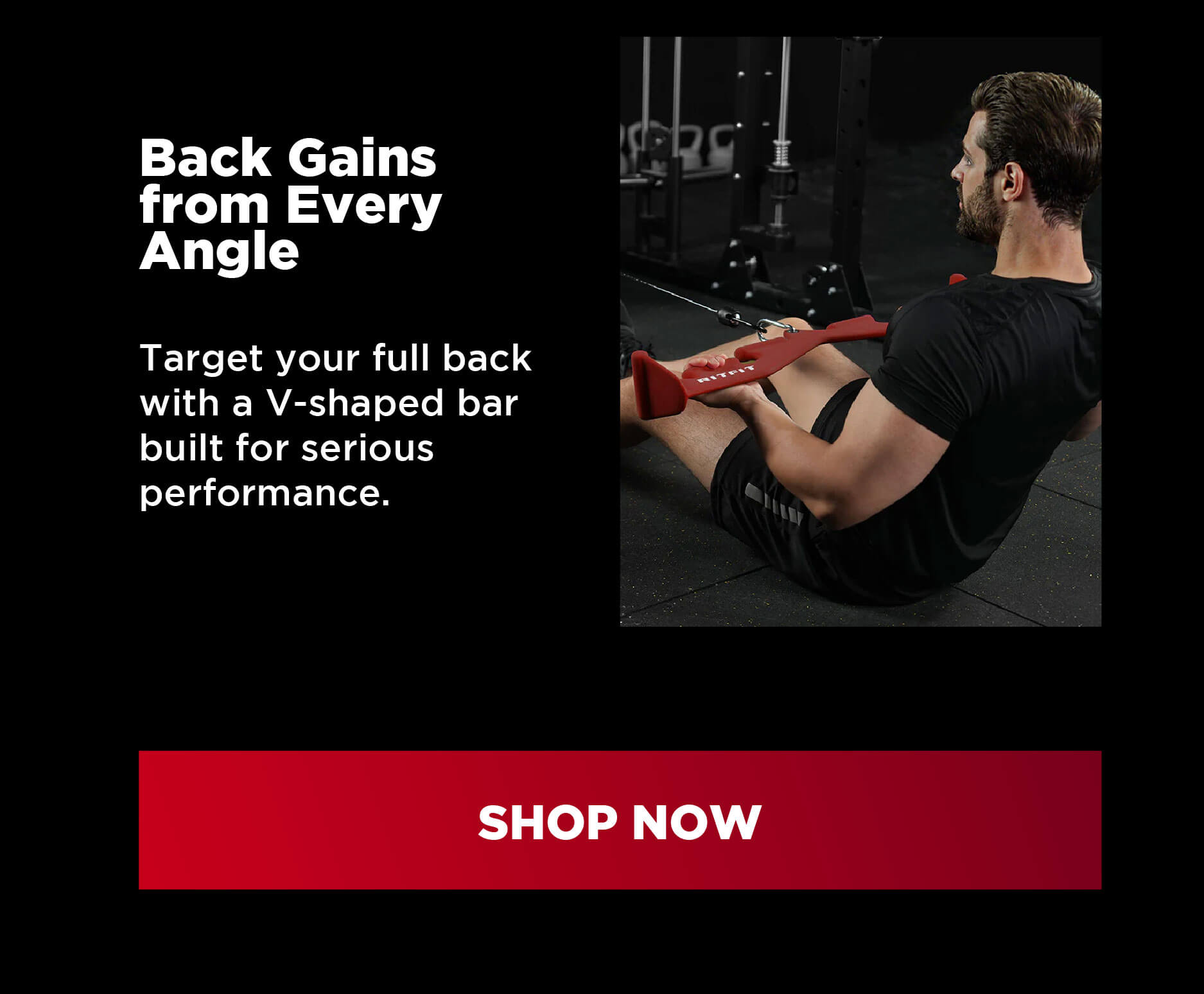 RitFit All-in-one Multi-Grip LAT Pull Down Bar