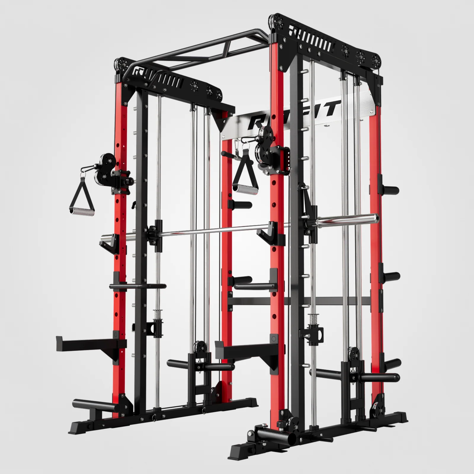Image of RitFit M1 PRO Multi-Functional Smith Machine with Cable Crossover System and Squat Rack for Home Gym