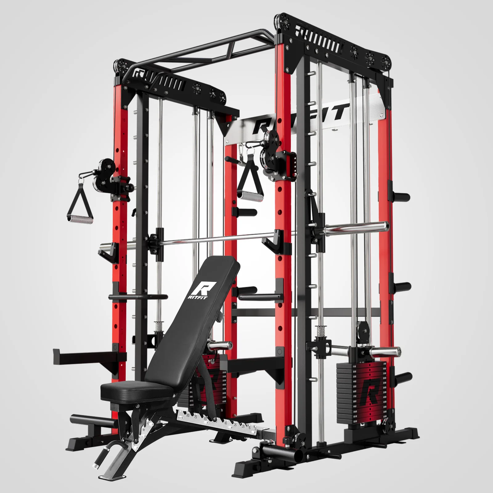 Image of RitFit M1 PRO Smith Machine Weight Stack Home Gym Package