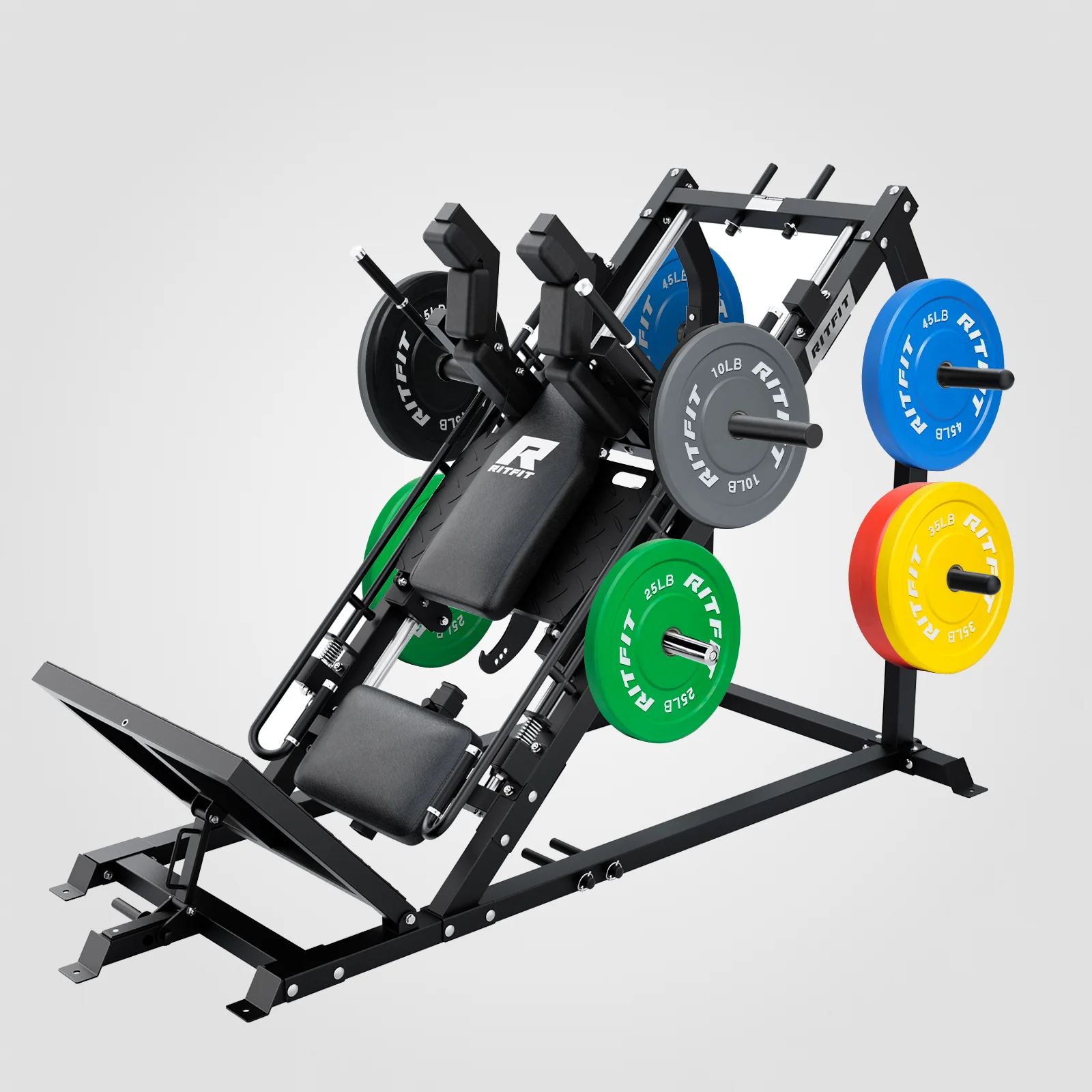 Image of RitFit GAZELLE PRO 3-in-1 Leg Press & Hack Squat Machine Set