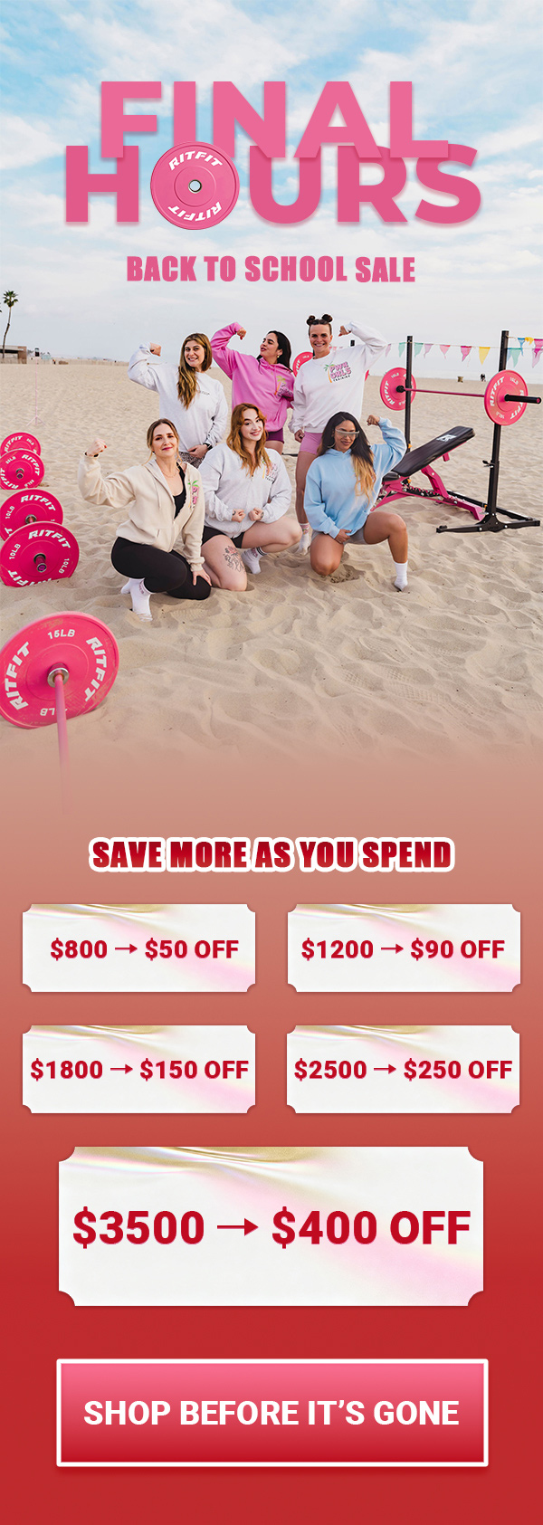 Back to school sale