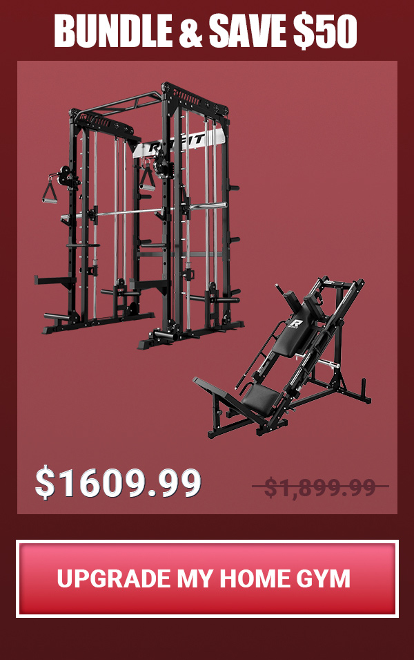 M1 PRO Smith Machine with Cable Crossover and BLP01 Leg Press Hack Squat Package for Home Gym