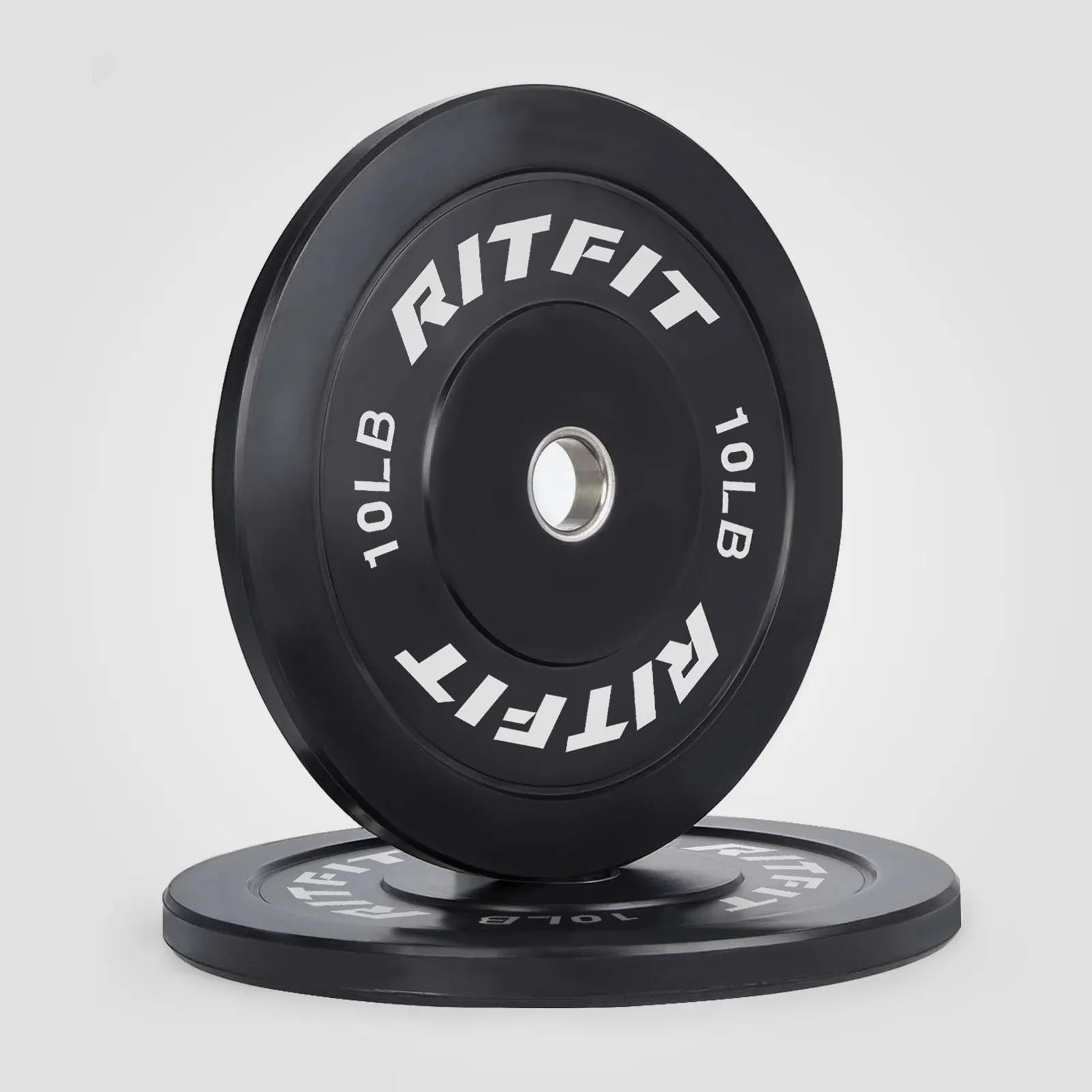 Image of RitFit Bumper Plates Olympic Rubber Weight Plates, 2-inch
