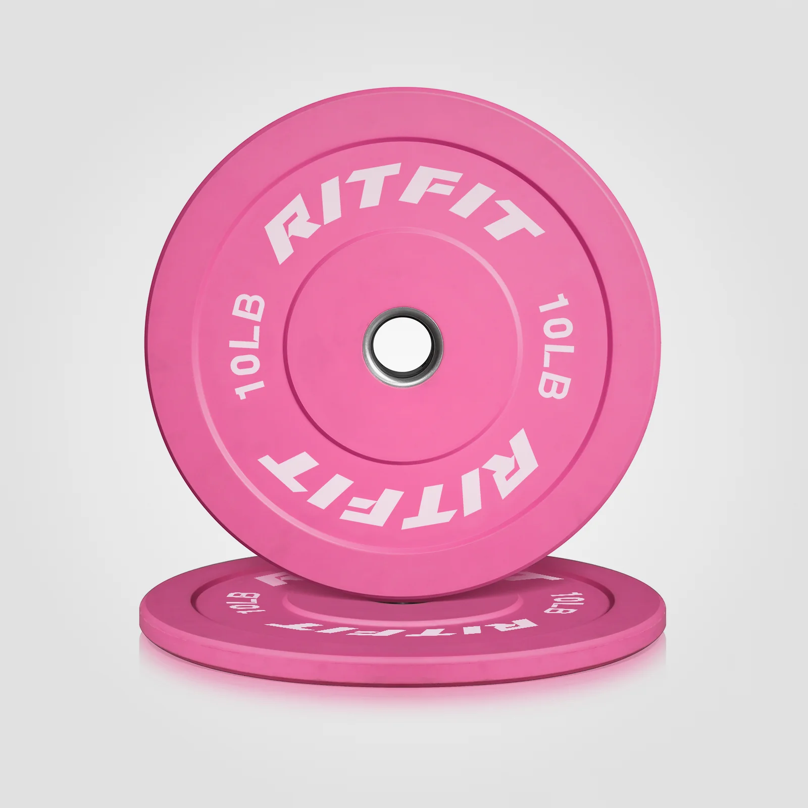 Image of RitFit Pink Weight Plates Olympic Bumper Plates