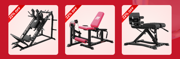 22% OFF on lower body machines