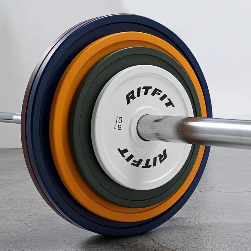 Vintage Color-Coded Steel Olympic Plates