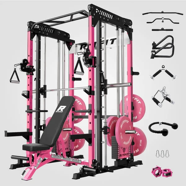 Pink M1 PRO Multi-Functional Smith Machine Package
