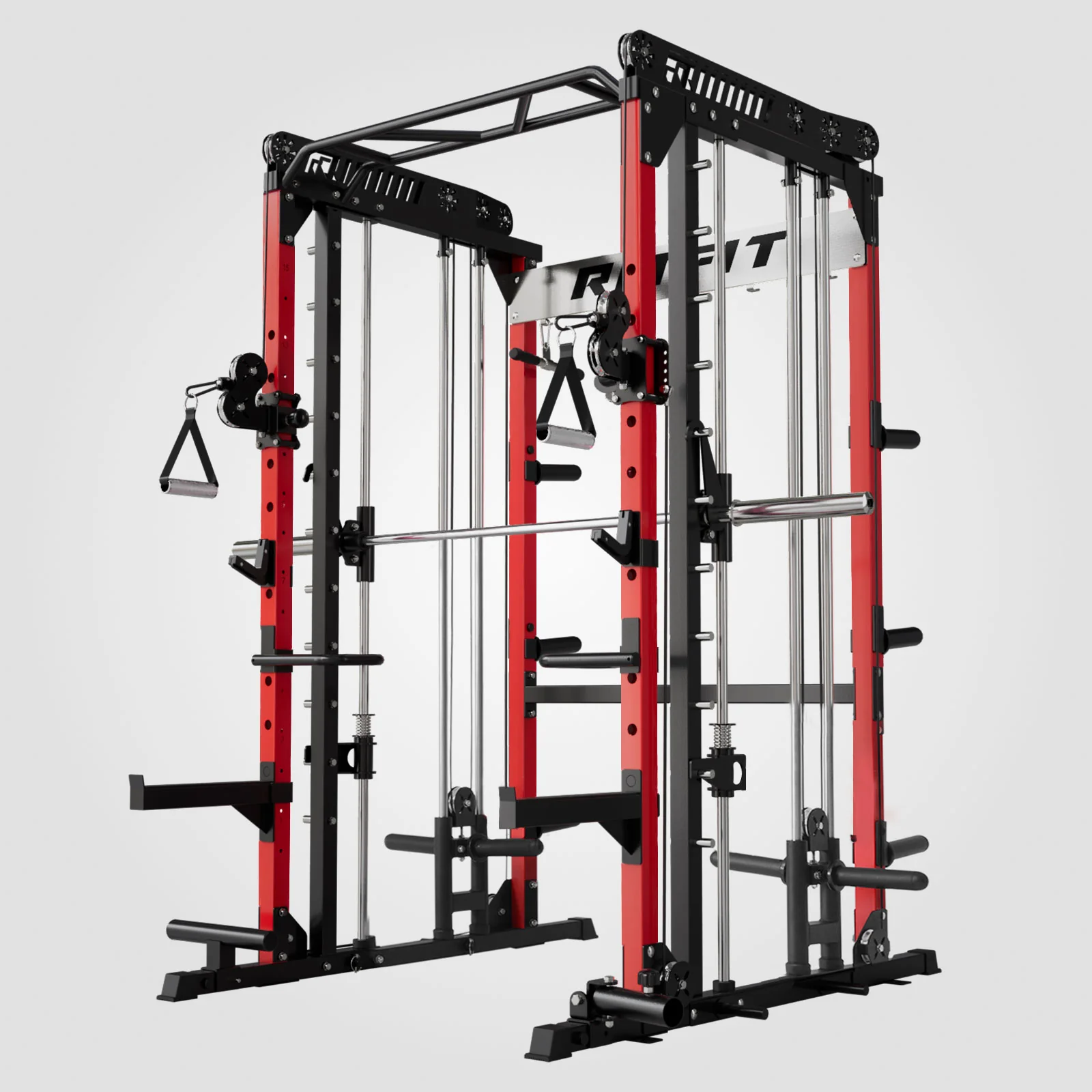 Image of RitFit M1 PRO Multi-Functional Smith Machine with Cable Crossover System and Squat Rack for Home Gym