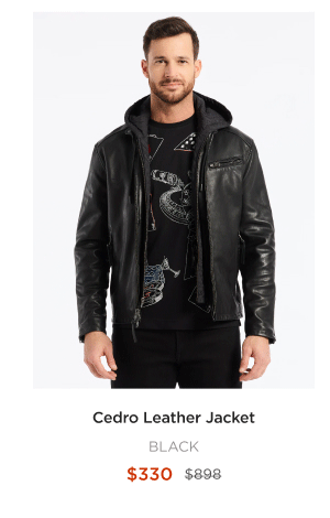 shop cedro leather jacket