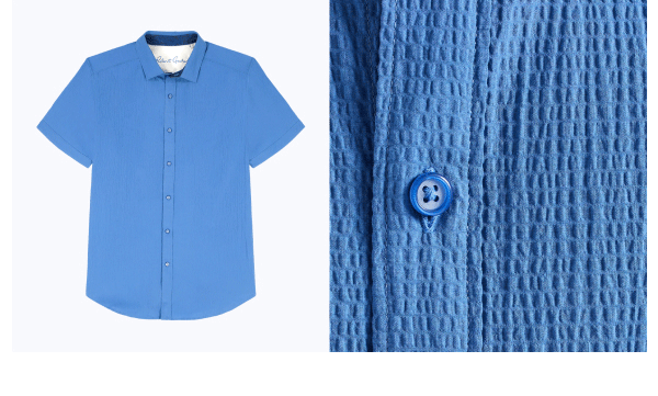 Blue short sleeve shirt 