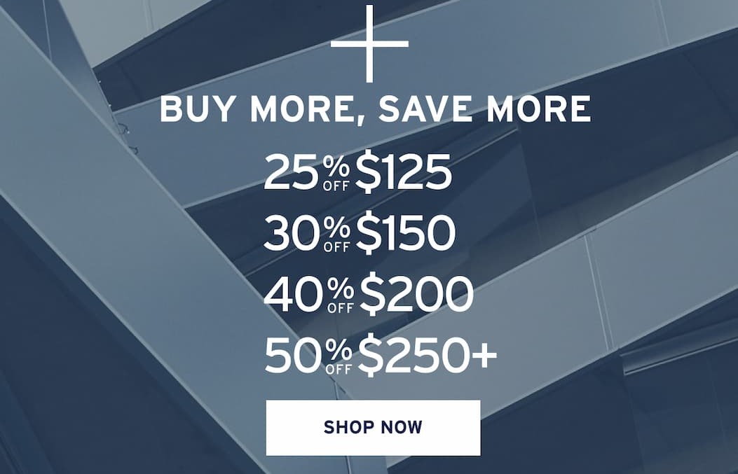 Take up to 50% off your order