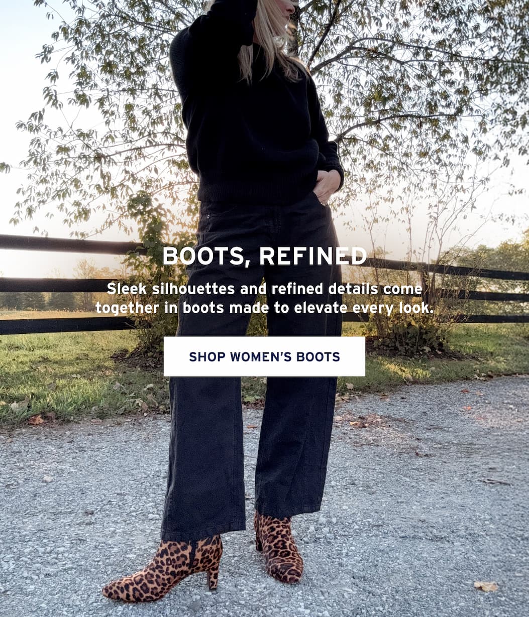 Boots, Refined Sleek silhouettes and refined details come together in boots made to elevate every look. Shop Women’s Boots