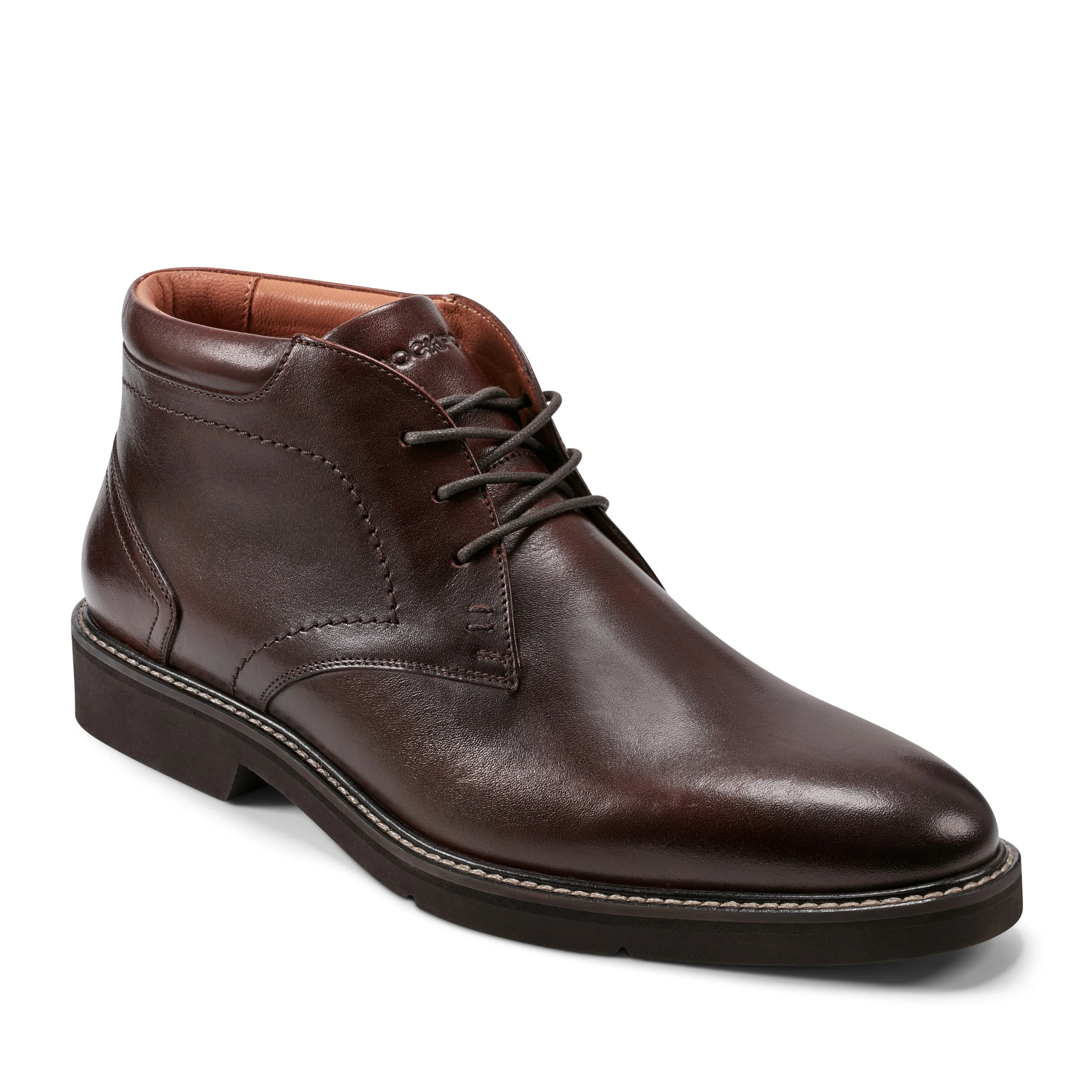 Image of Men's Flynn Lace-up Almond Toe Casual Boots