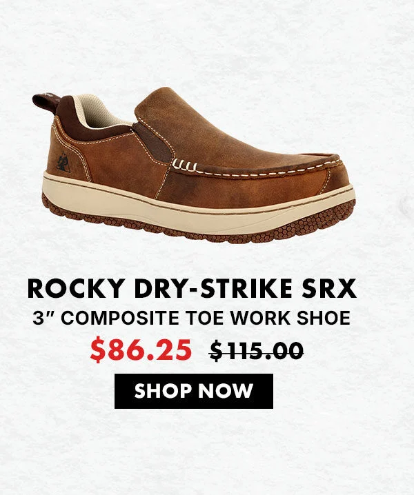 ROCKY DRY-STRIKE SRX COMPOSITE TOE WORK SHOE | Now only $86.25 marked down from $115 | Shop now