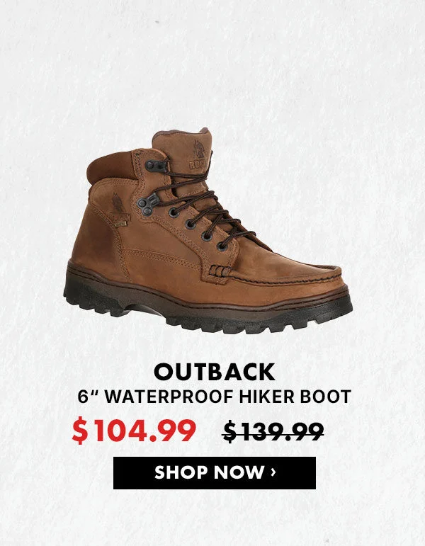ROCKY OUTBACK GORE-TEX® WATERPROOF HIKER BOOT | Only $104.99