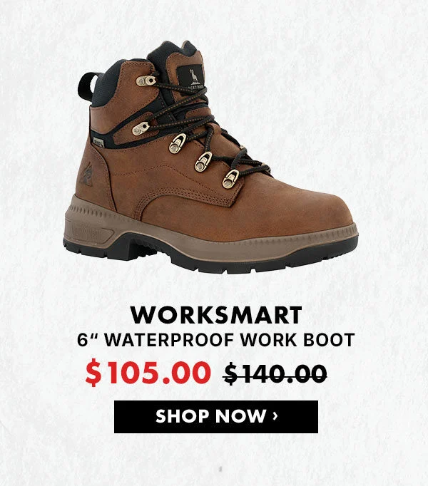 ROCKY WORKSMART WATERPROOF WORK BOOT | Now only $105