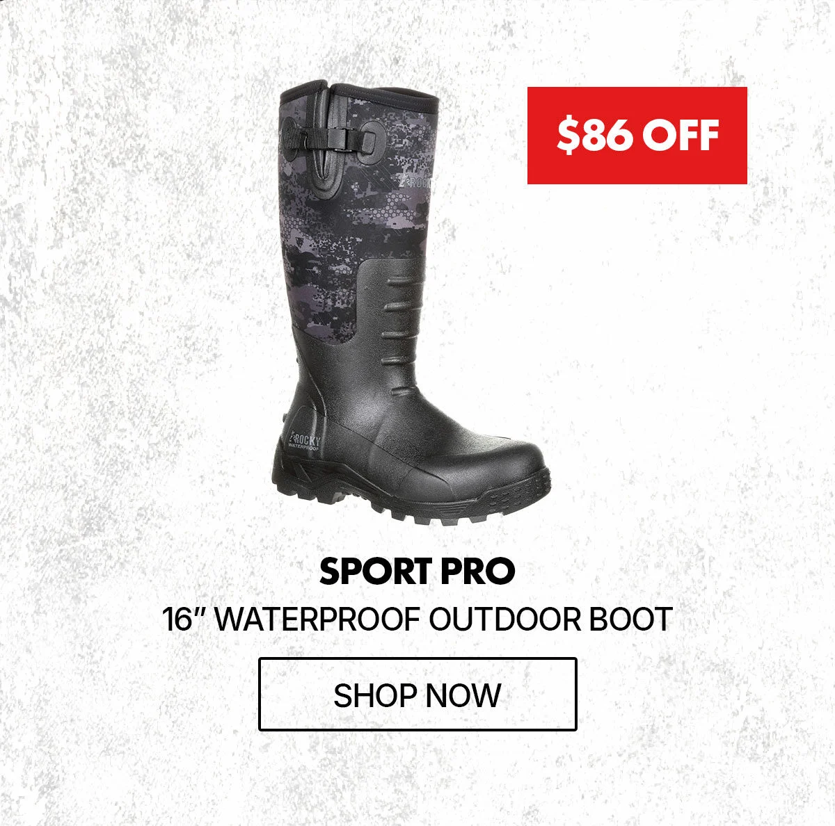 $86 off | sport pro 16" waterproof outdoor boot | shop now