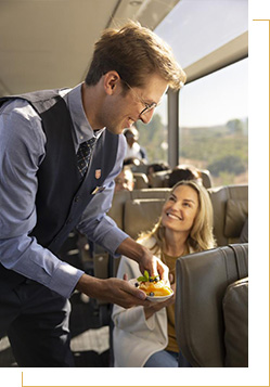 SilverLeaf Service onboard Rocky Mountaineer.