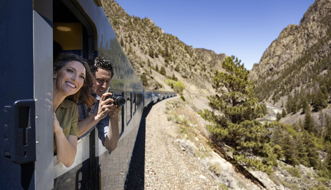 Guests take in views from Rockies to the Red Rocks route.